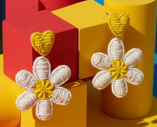 Indiriva Bohemian Daisy Earrings