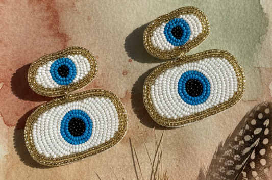 Indiriva Bohemian Eye Earrings