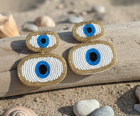 Indiriva Bohemian Eye Earrings