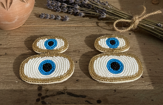 Indiriva Bohemian Eye Earrings