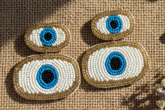 Indiriva Bohemian Eye Earrings