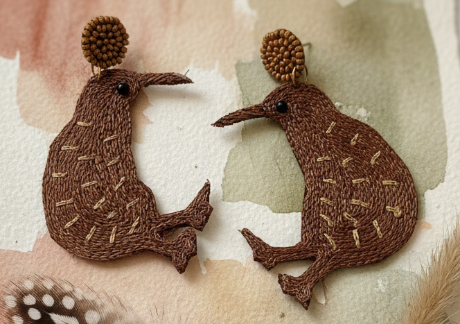 Indiriva Kiwi Charm Earrings