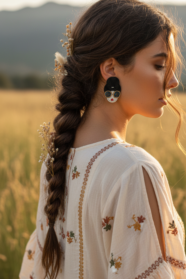 Indiriva Beaded Diva Earrings