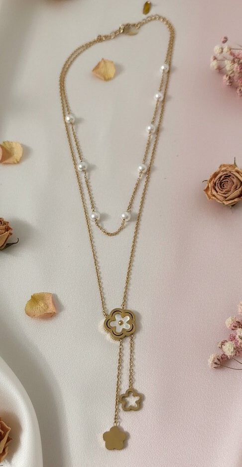 Indiriva Fleur Pearl Necklace