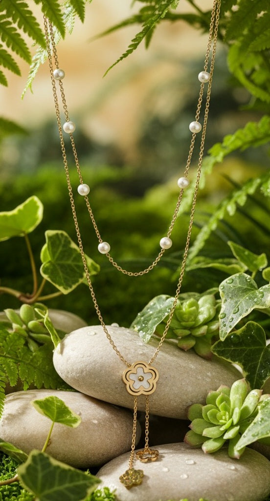 Indiriva Fleur Pearl Necklace