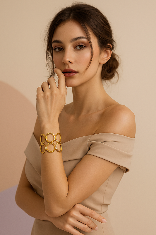 Indiriva Golden Loop Cuff