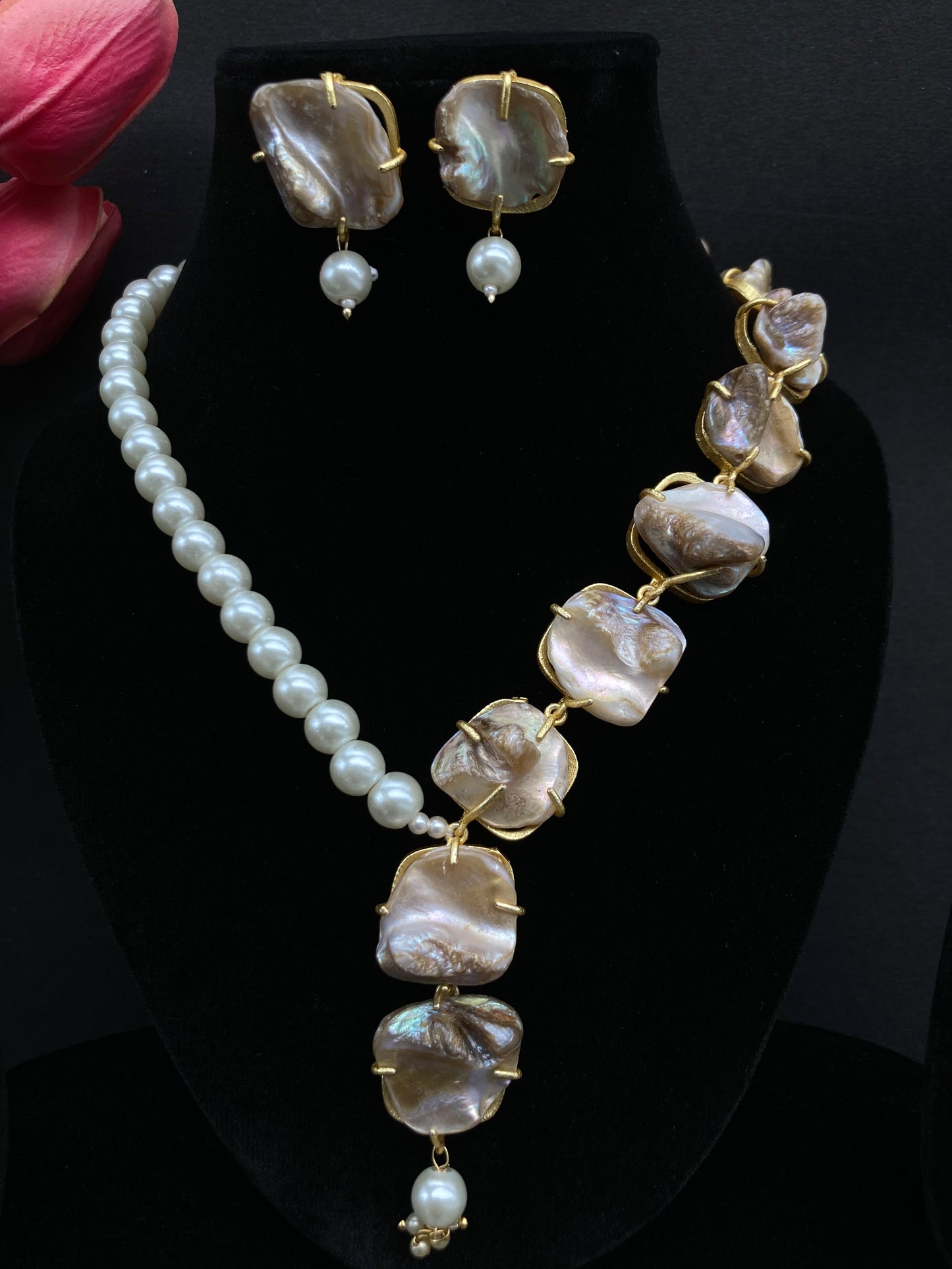 Indiriva Pearl Aura Set