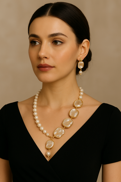 Indiriva Pearl Aura Set