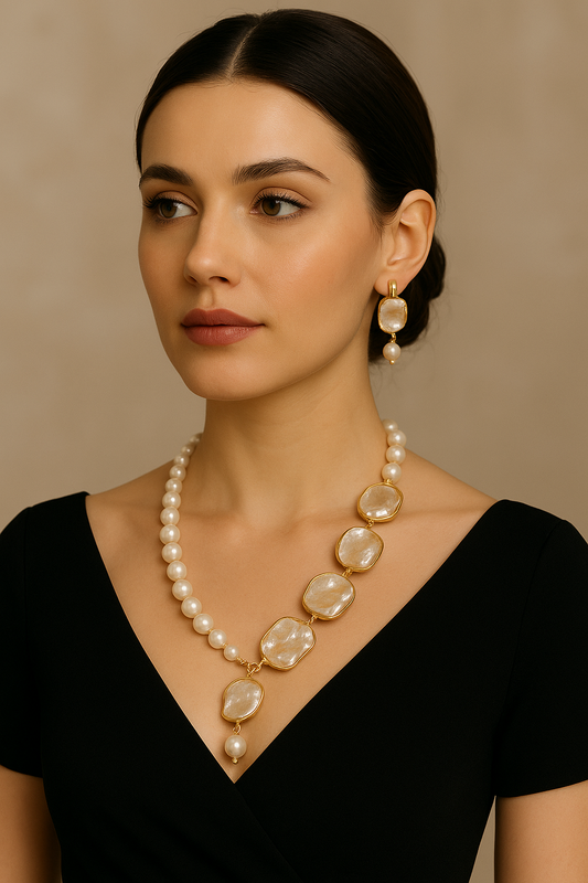 Indiriva Pearl Aura Set