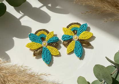Indiriva Sunny Bloom Beaded Earrings