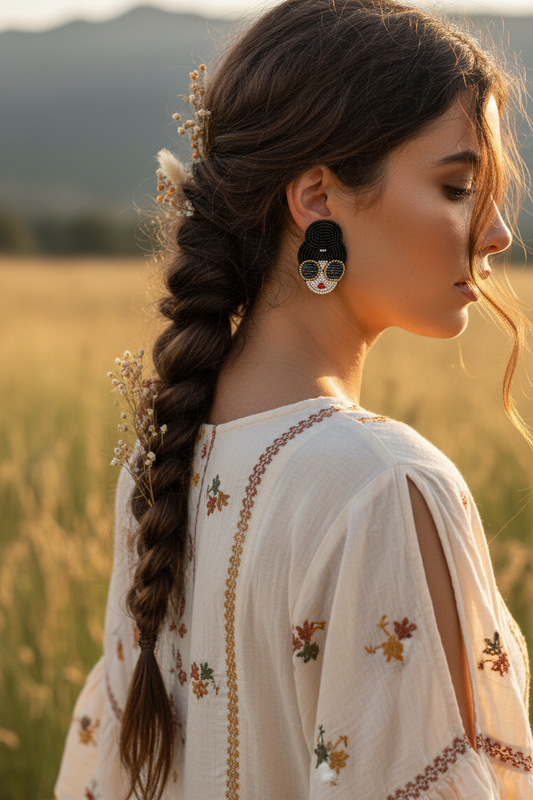 Indiriva Beaded Diva Earrings